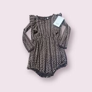 Espresso Herringbone Kyte Baby Bubble NWT